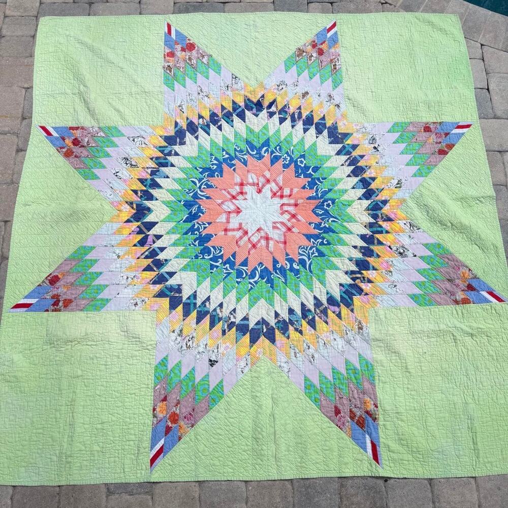 Vintage Handmade Patchwork Quilt